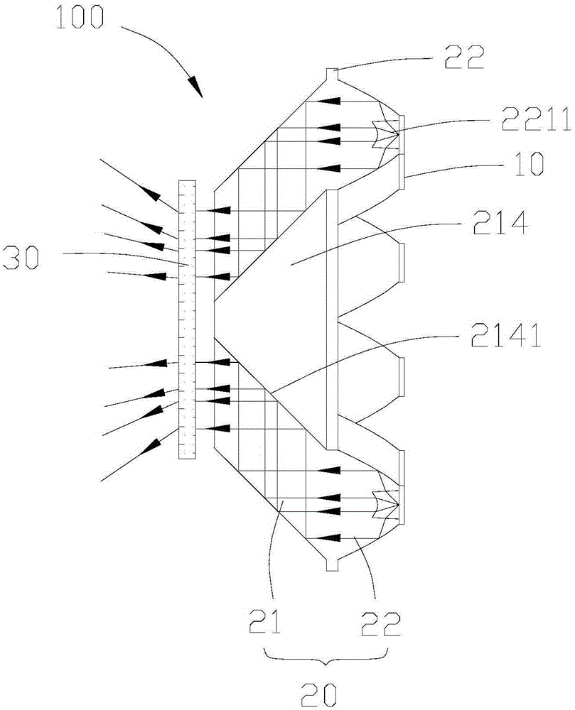 Lens and dimming system with the lens