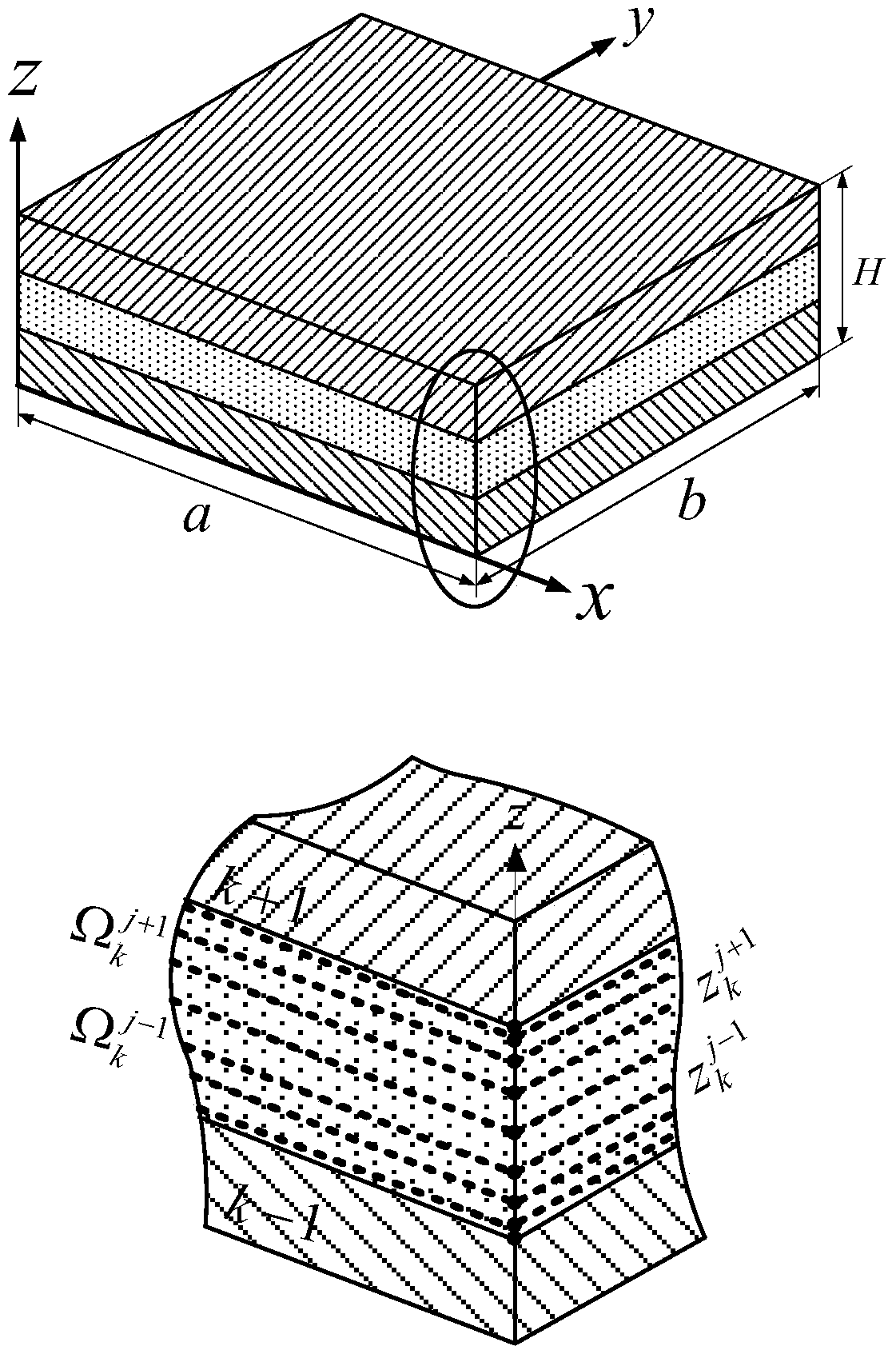 A three-dimensional vibration analysis method for composite laminate structures