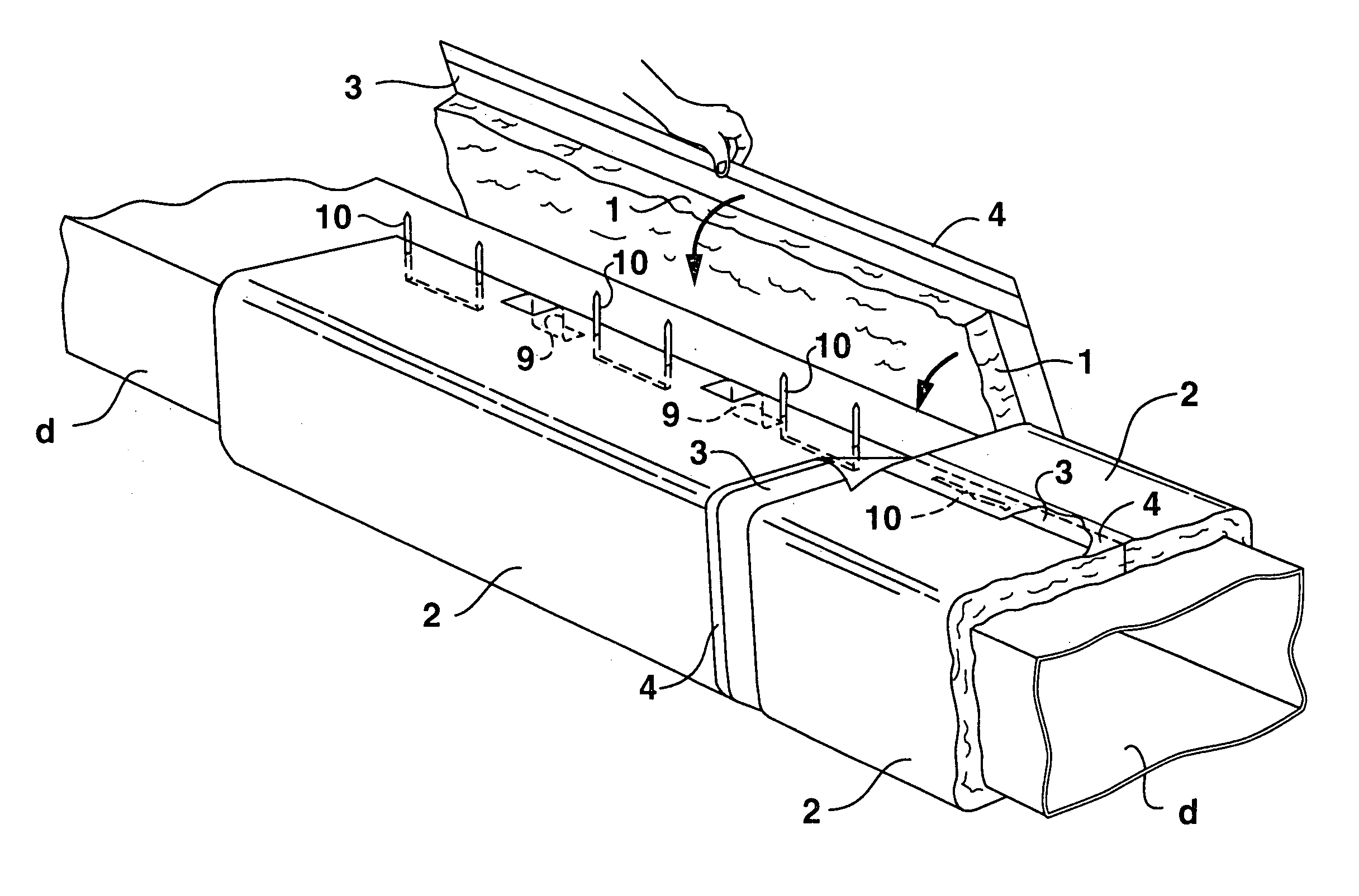 Prefabricated insulation for HVAC ductwork and other fluid conduits