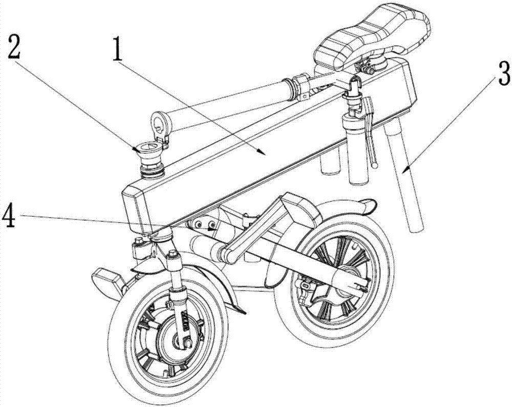 Foldable gliding frame and foldable scooter