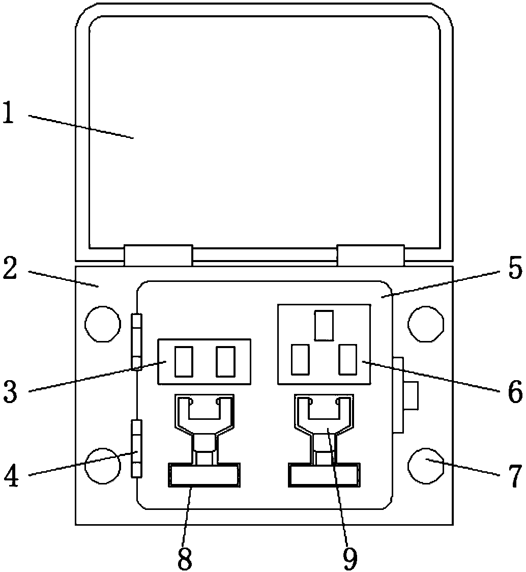 Anti-looseness switch connection fixing structure