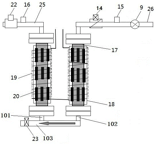 High-frequency electromagnetic induction heating device