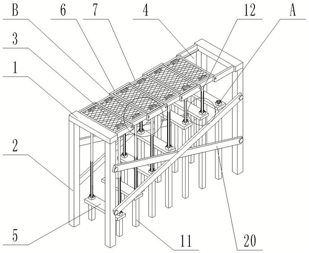 Novel scaffold for building construction and using method