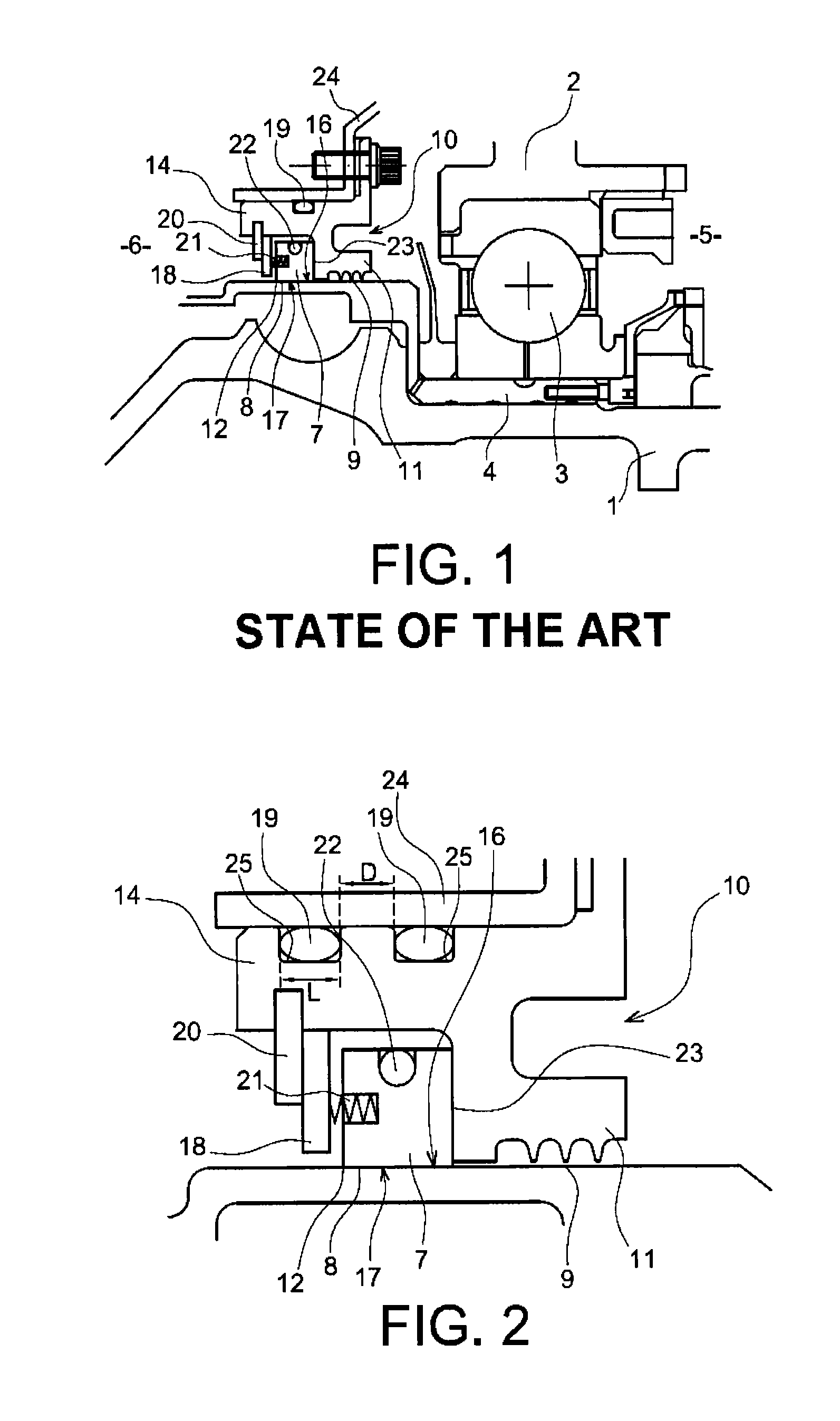Gasket device for the bearing of a turbomachine, comprising two elastic seals