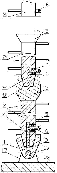 Upright fire ladder