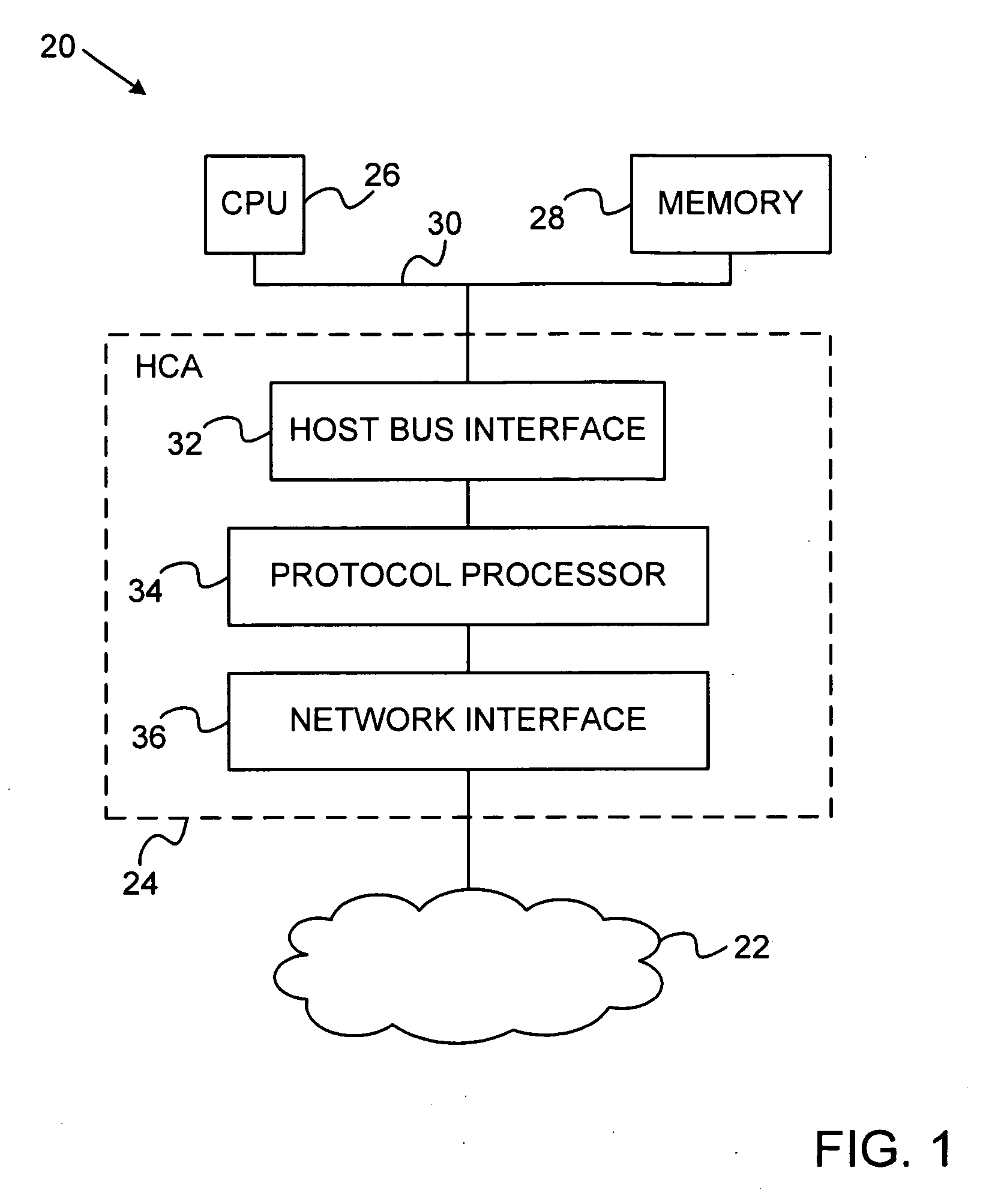 Network interface device with memory management capabilities