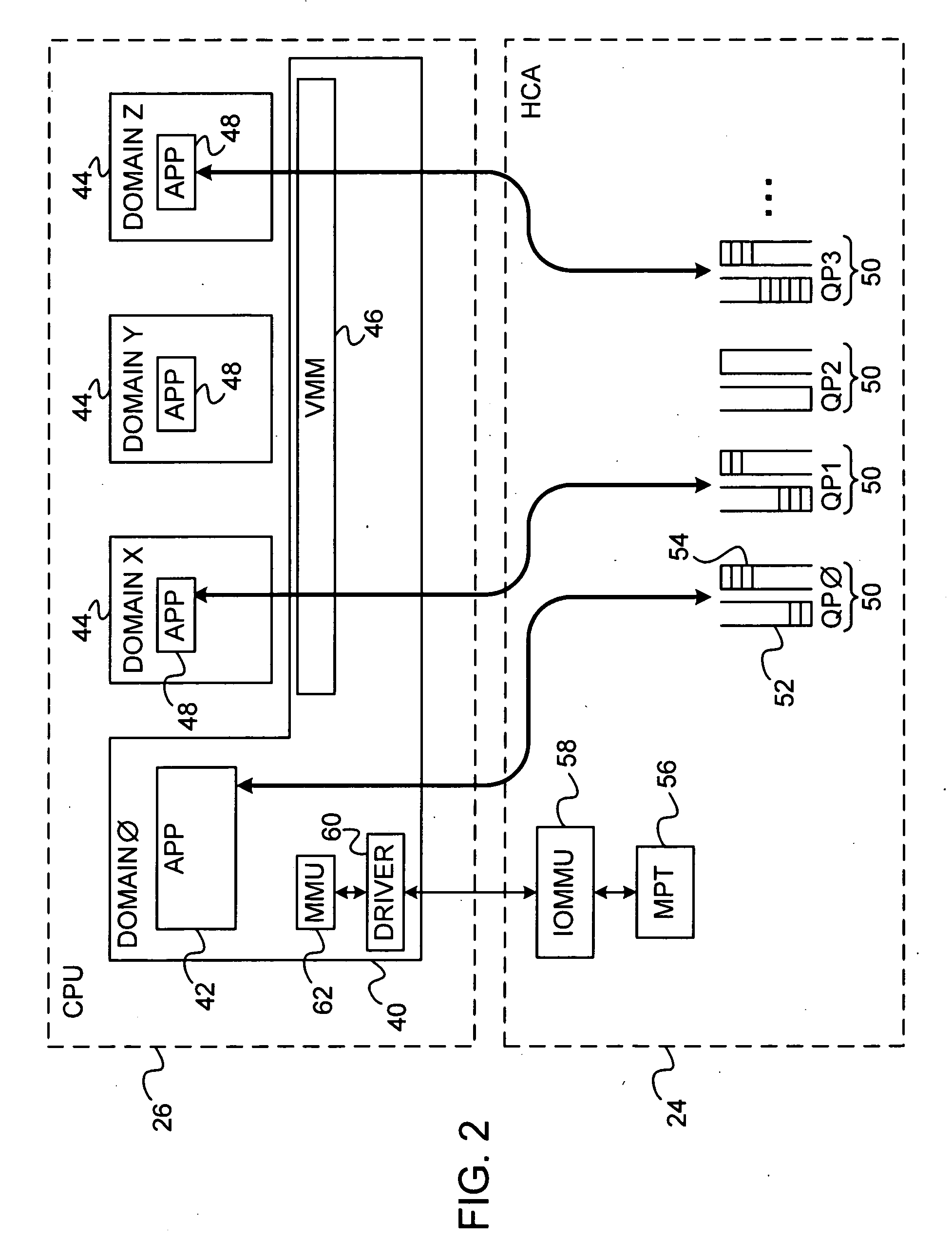 Network interface device with memory management capabilities