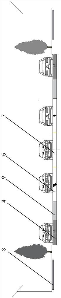 Reduced lane and its setting method based on the design concept of narrow road