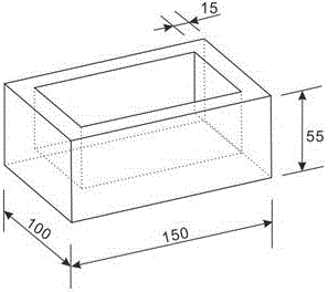 A sewing method and shaping mold of a carbon fiber box-shaped prefabricated part