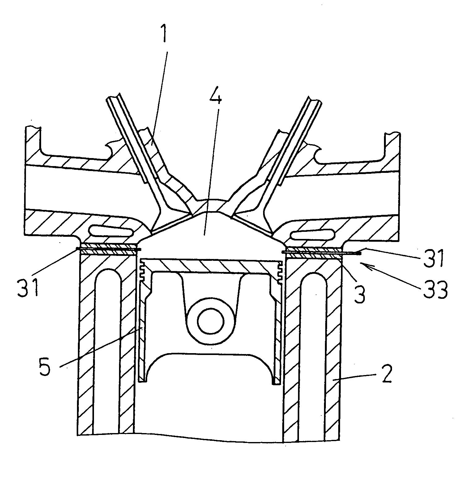 Cylinder head gasket and combustion state detector using the same