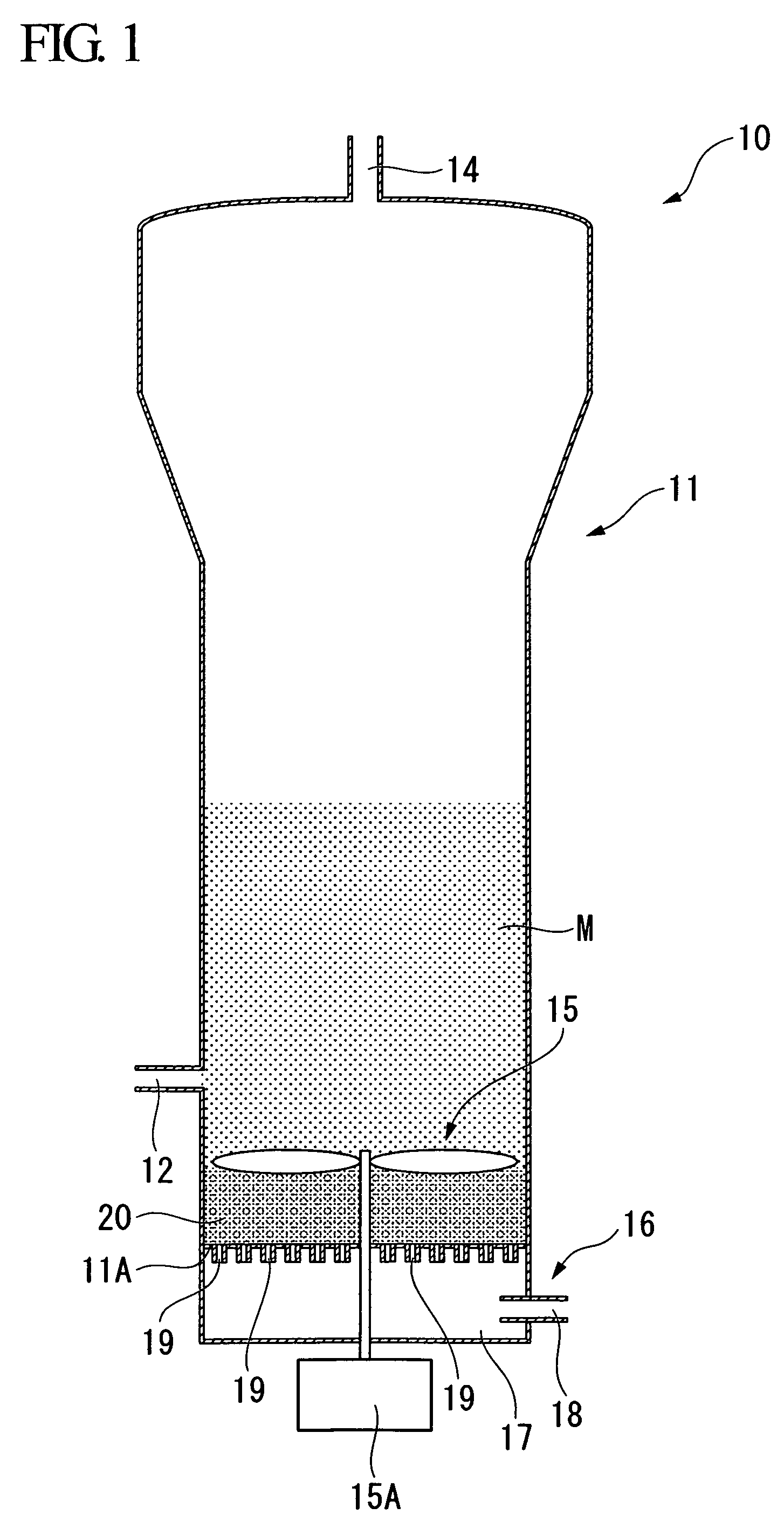 Reaction apparatus for producing trichlorosilane and method for producing trichlorosilane