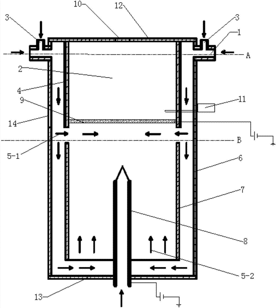 Double-cavity liquid film miniature liquid combustor and combustion method thereof