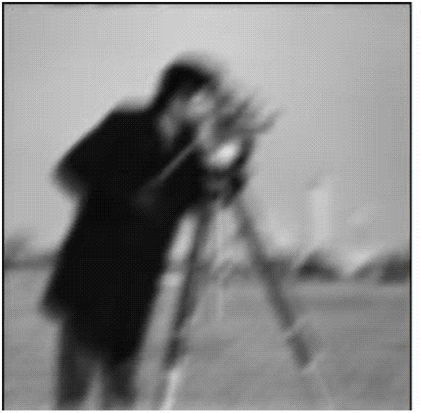 Low-order decomposition method for blind deblurring of images