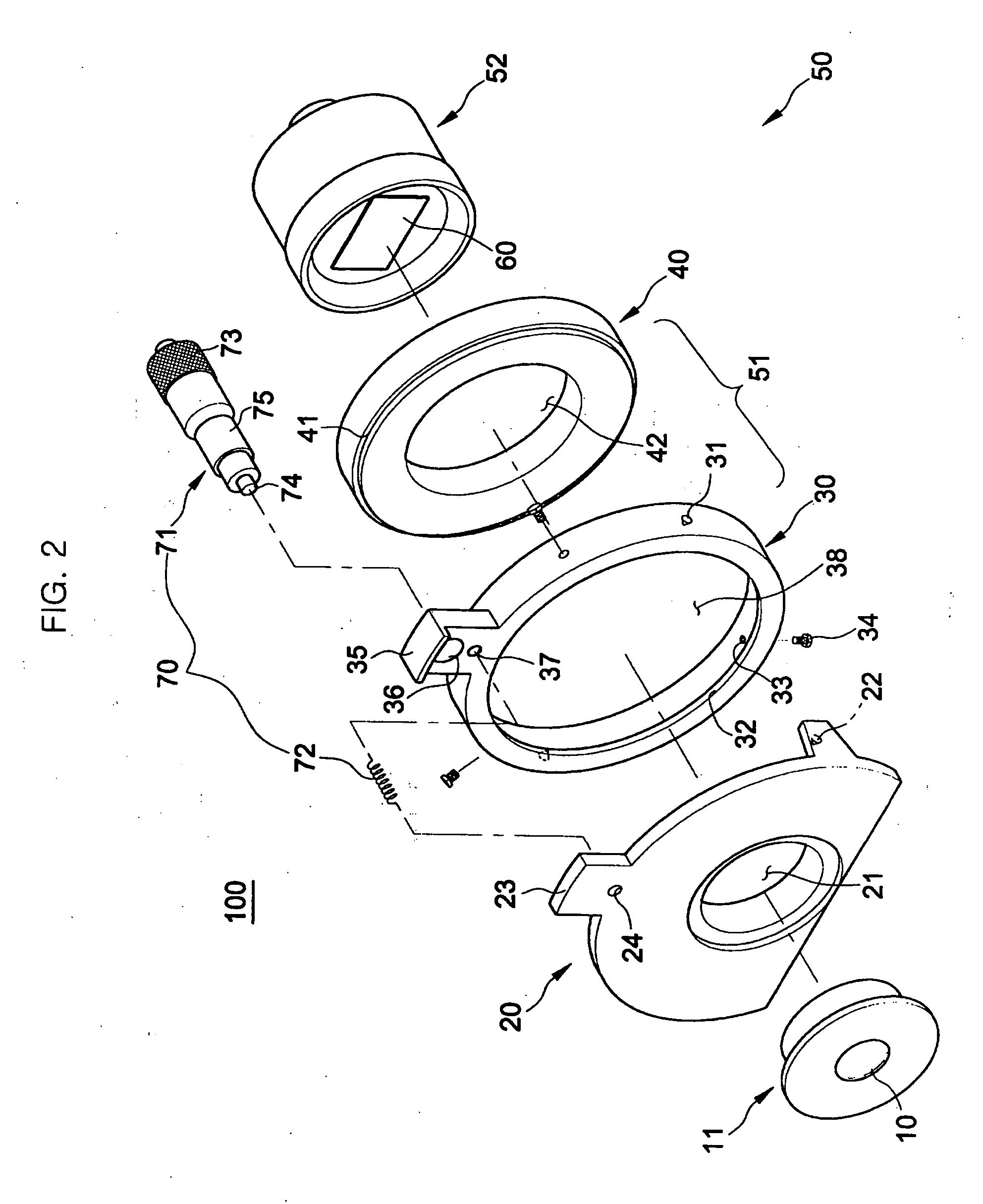 Optical system with image producing surface control unit