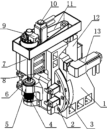 A vertical gear hobbing machine