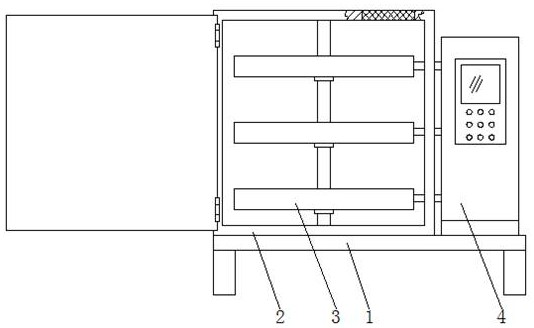 Rapid drying and sterilizing system for blocky food processing