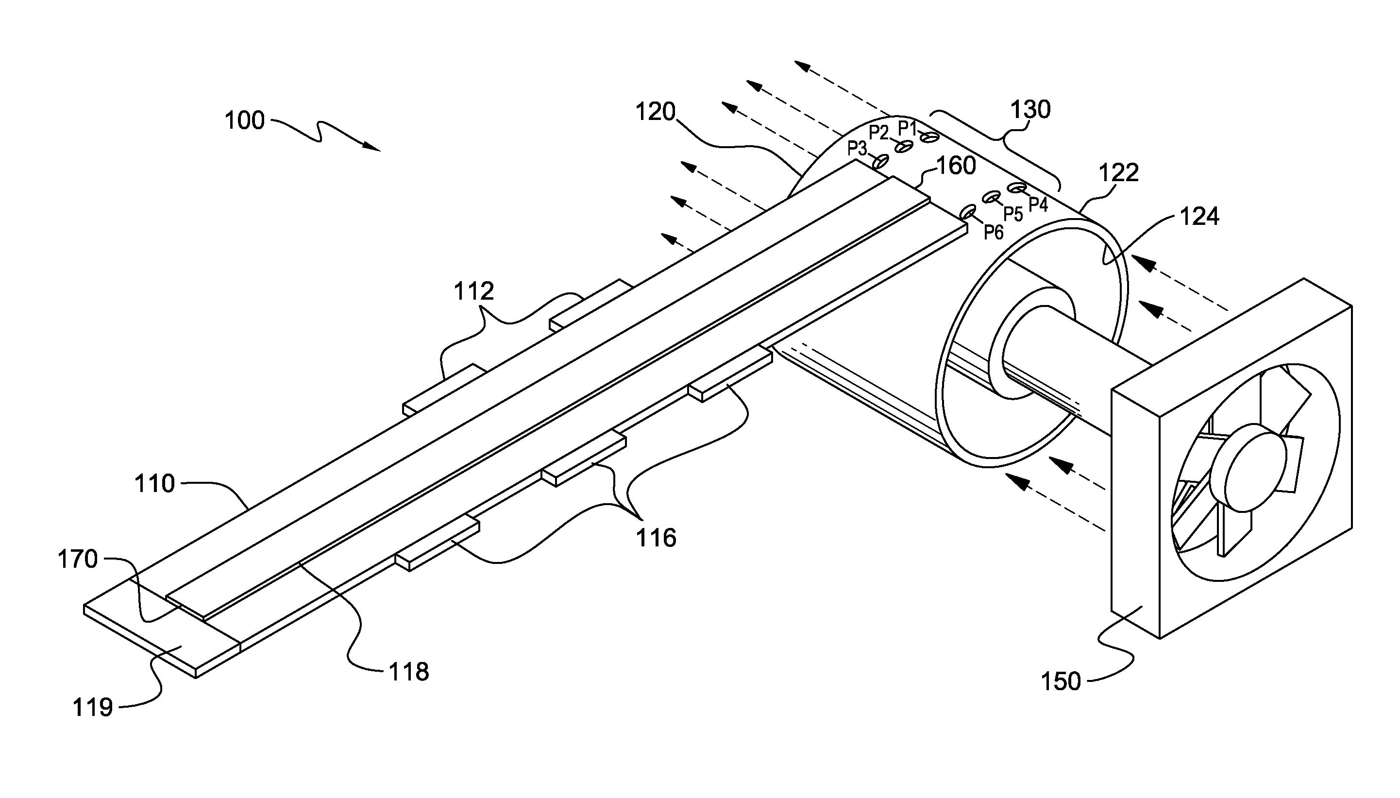 Thermal dissipative retractable flex assembly