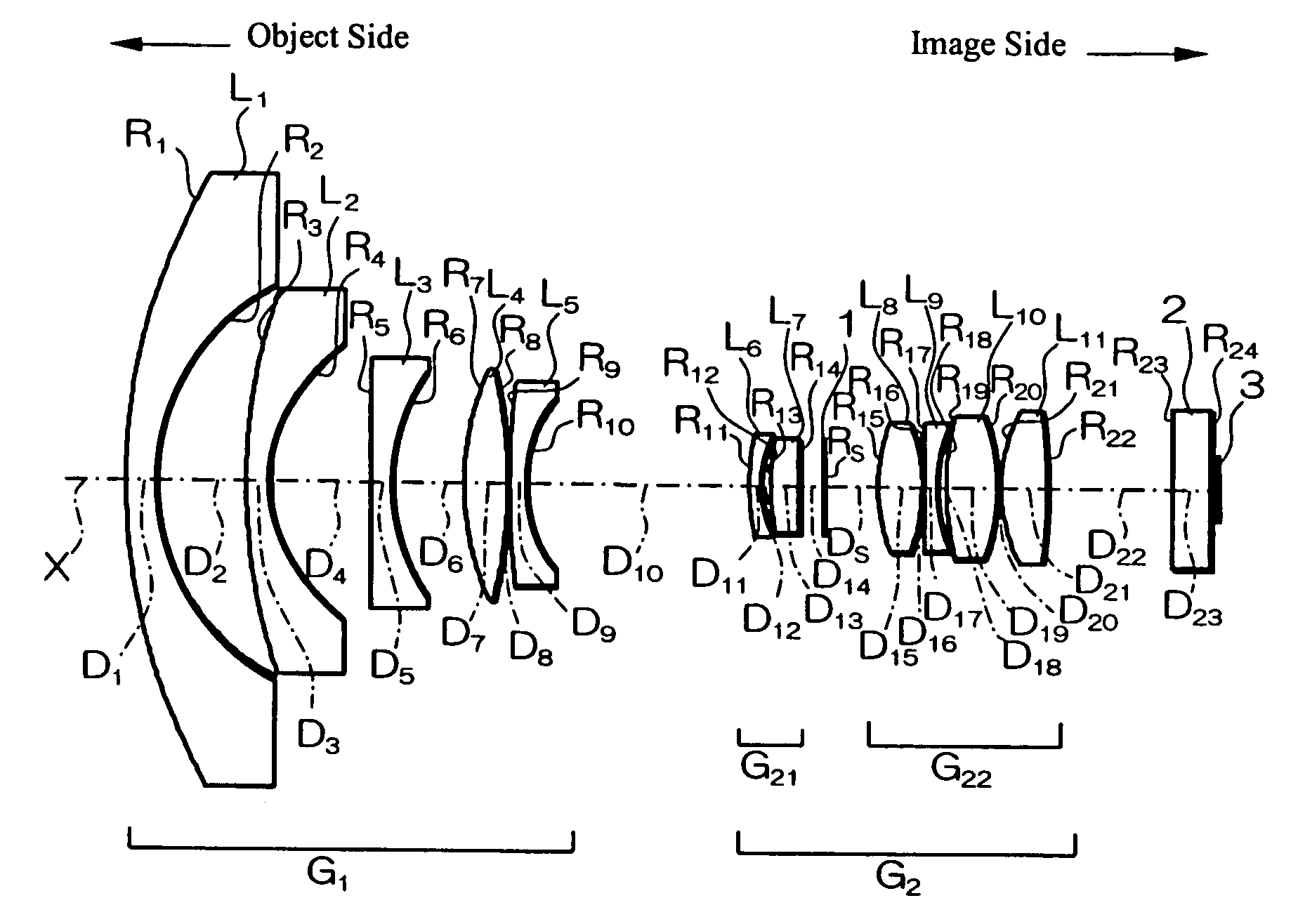 Fisheye lens and imaging device using it
