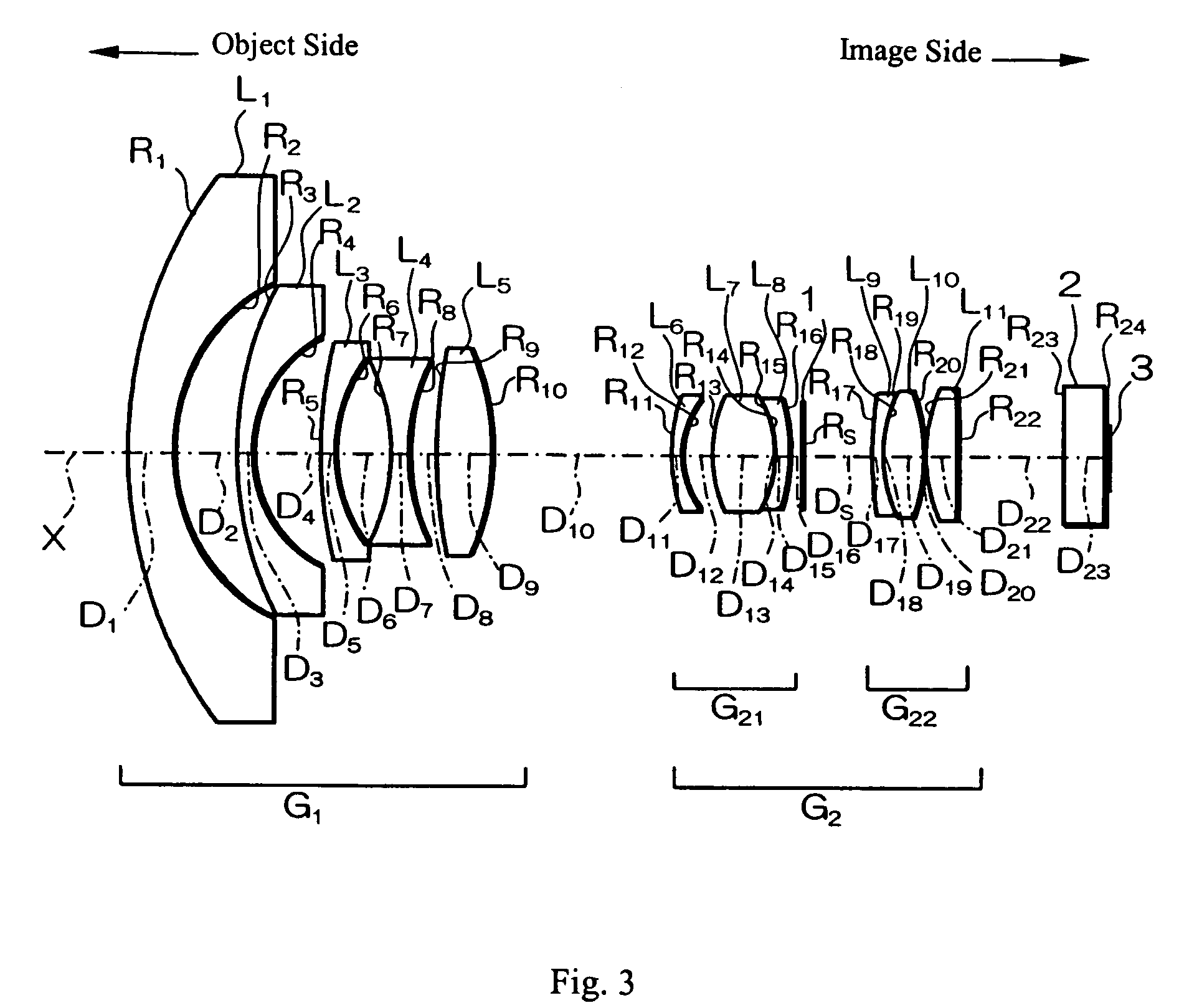 Fisheye lens and imaging device using it