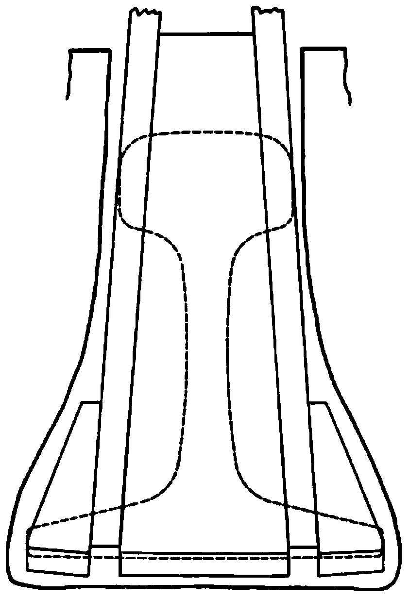 A rail three-wire melting nozzle electroslag welding welding device