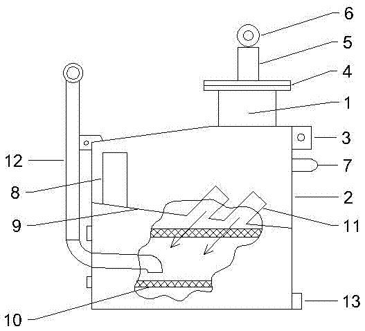 Layering circulating type oil-water separator