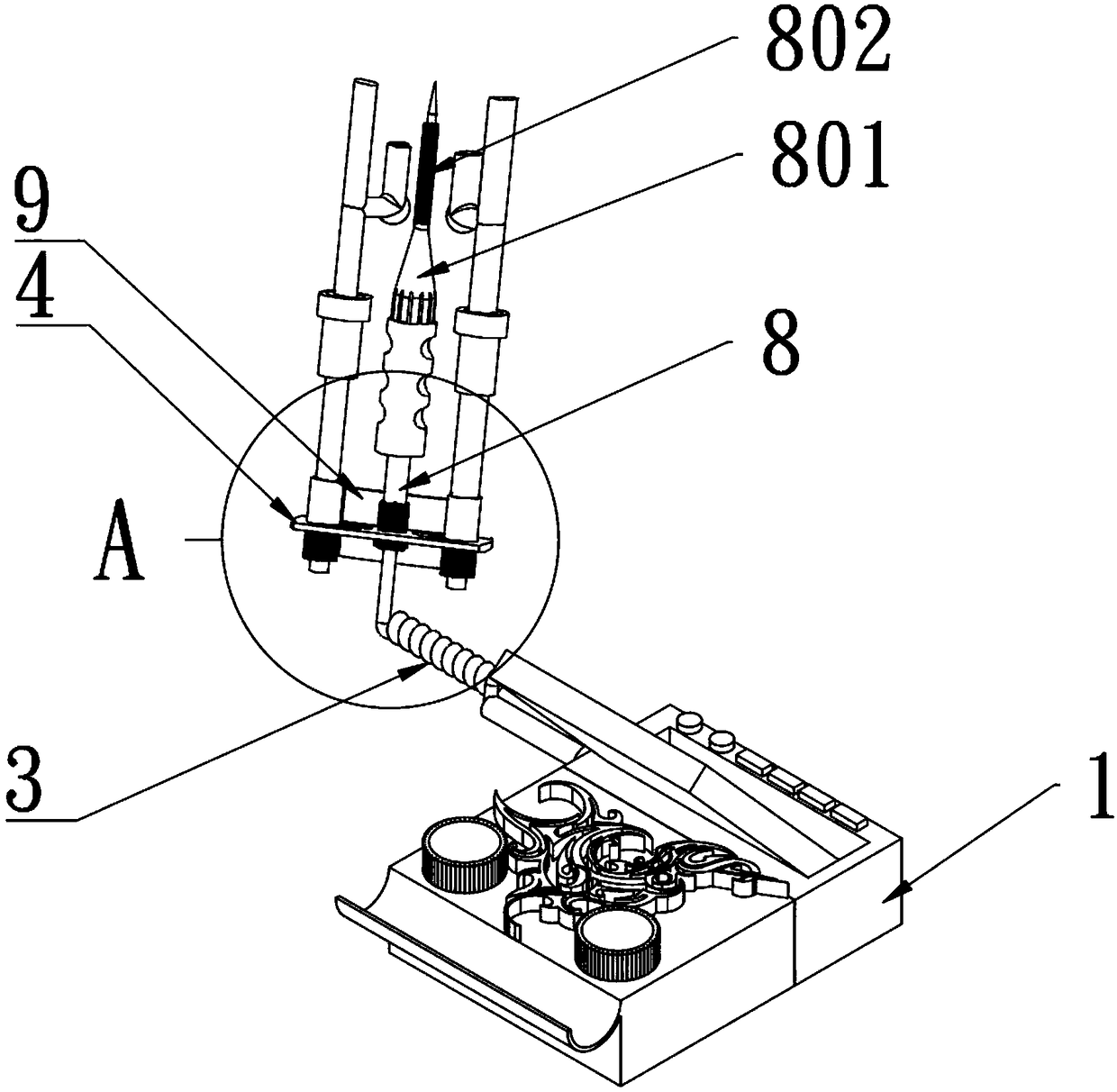 Dental canal length determination device