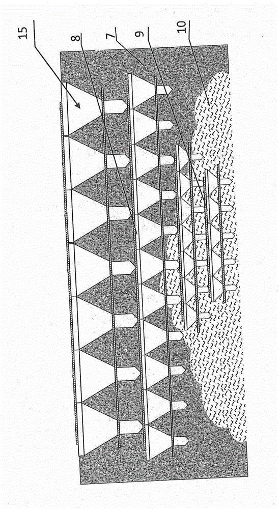 Dynamic construction method for structure for improving foundation bearing capacity