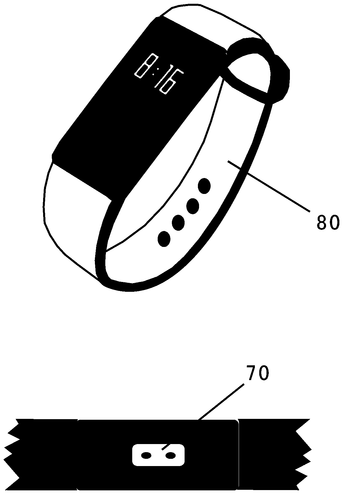 Skirt-type sensor device capable of accurately measuring skin temperature