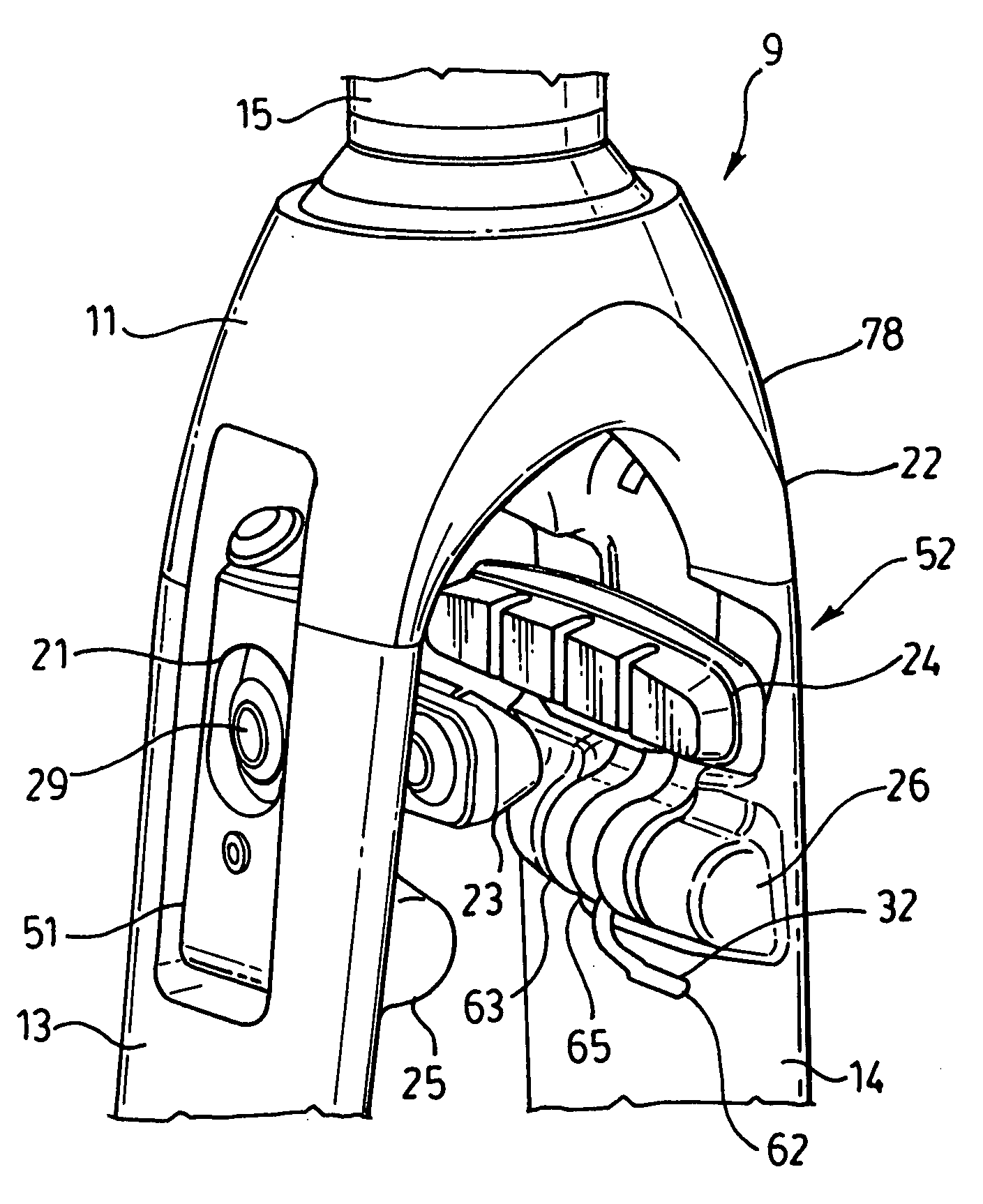 Fork with integrated braking system