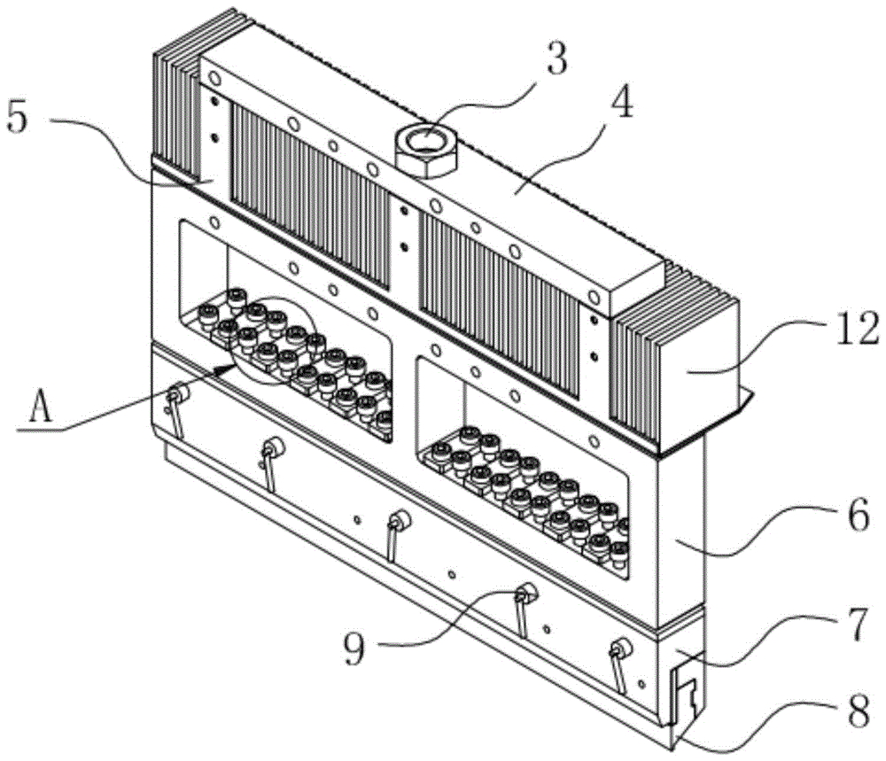 FPC holding pressure head mechanism