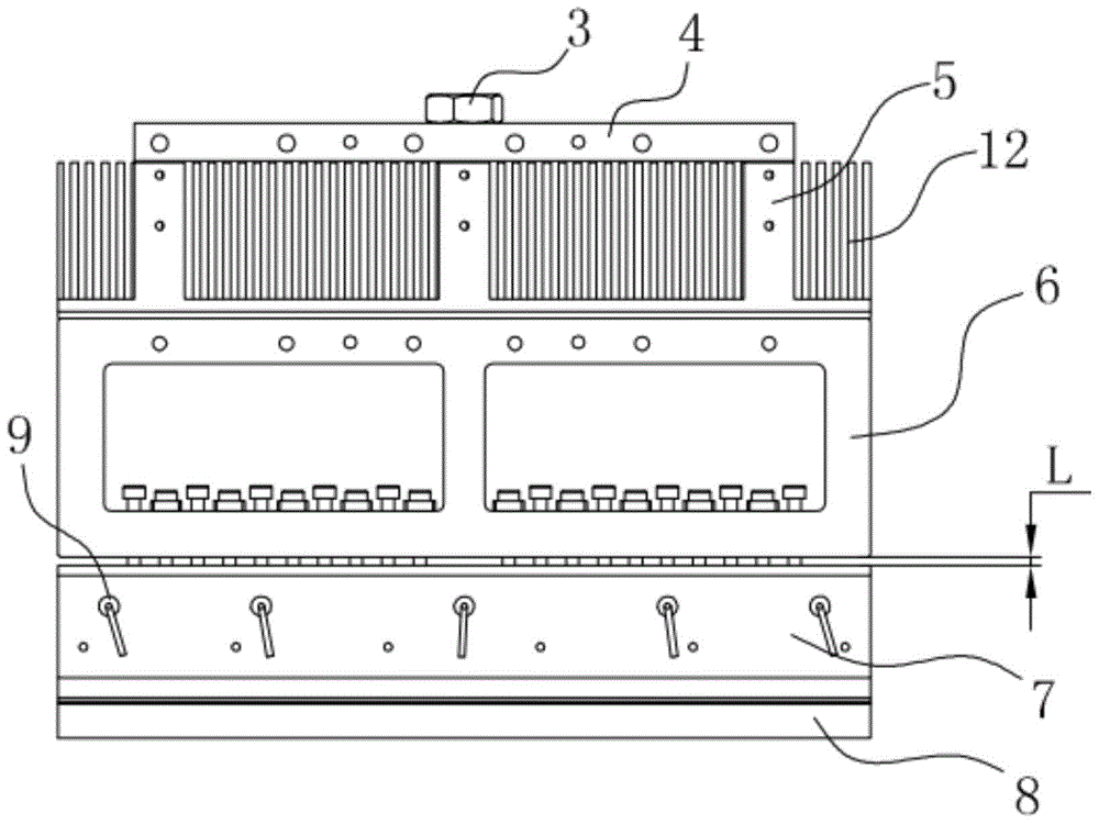 FPC holding pressure head mechanism