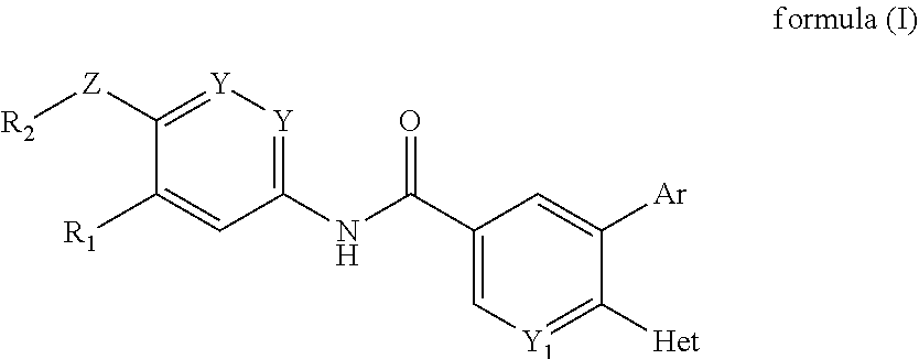 (hetero)arylamide compound for inhibiting protein kinase activity