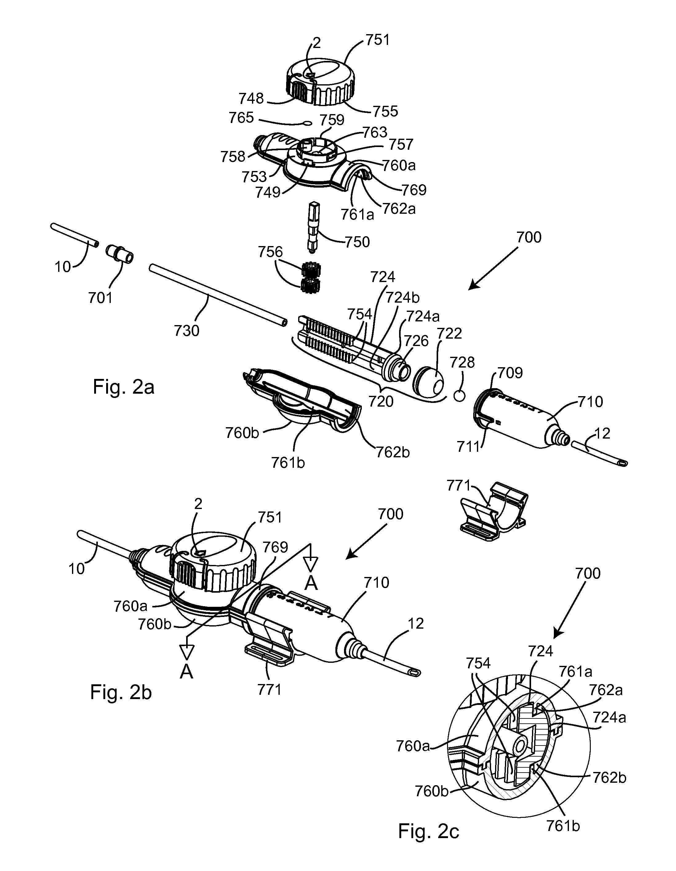 Syringe enabled for aspirating blood into a sampling site in a closed manner and method
