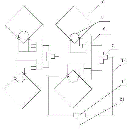 A diamond-shaped array digital television antenna and its manufacturing method