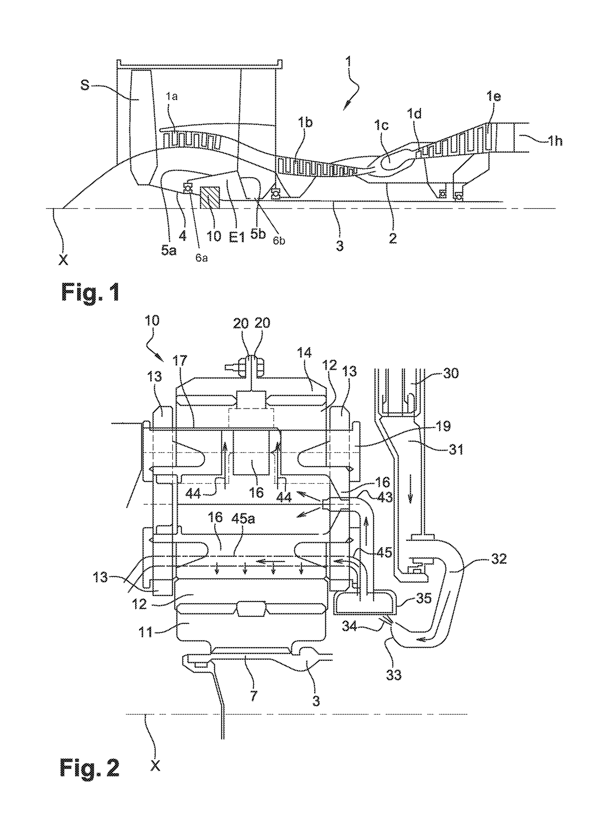 Oil supply device for an epicyclic reduction gear set