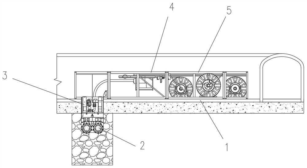 A modular slot milling device for underground wall construction