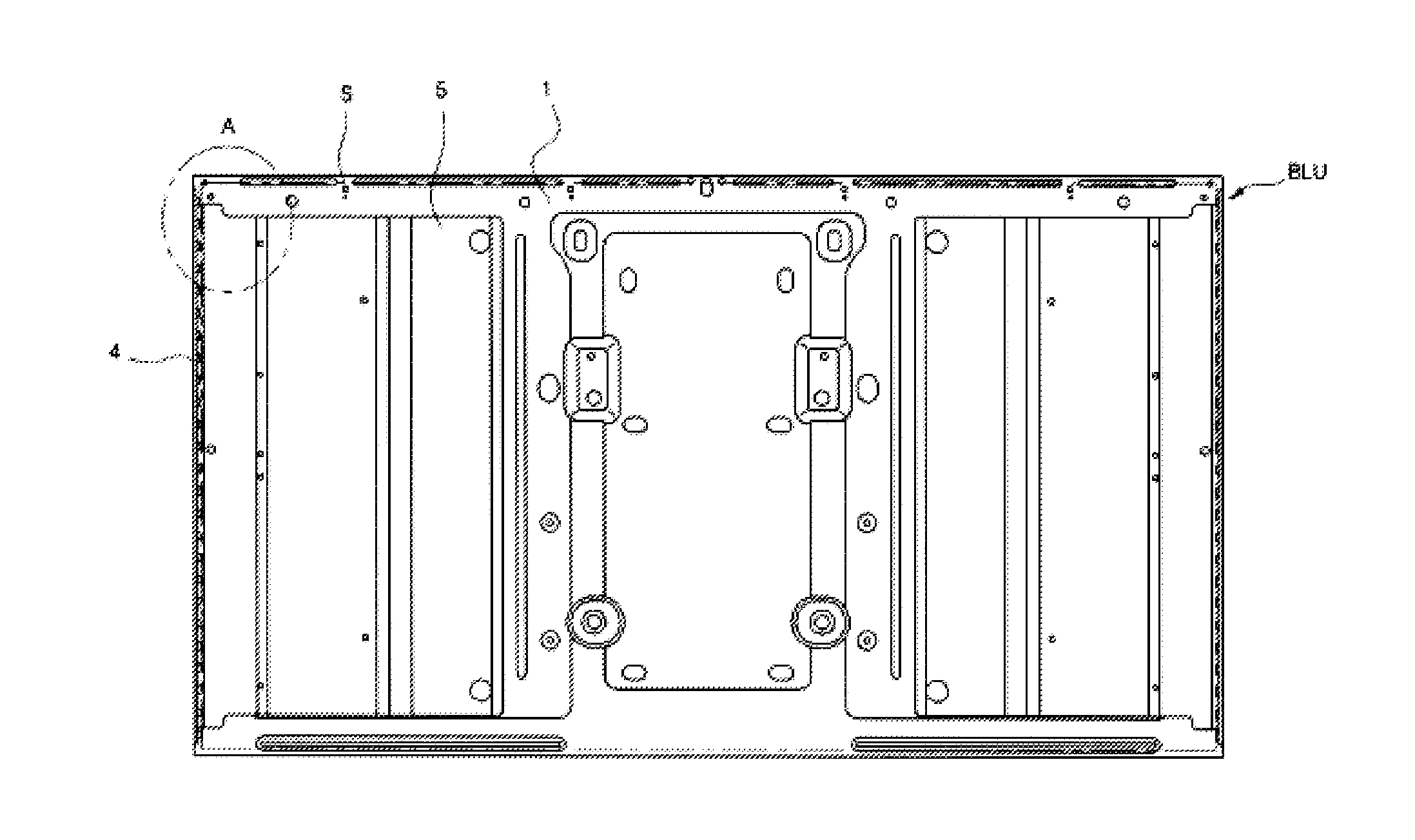 Light source device of backlight unit for display