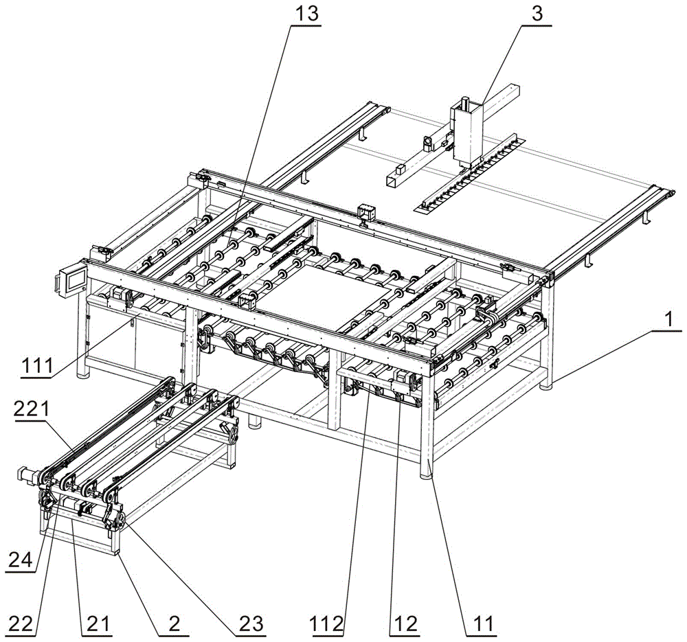 A three-dimensional conveying device of a photovoltaic battery string automatic typesetting machine
