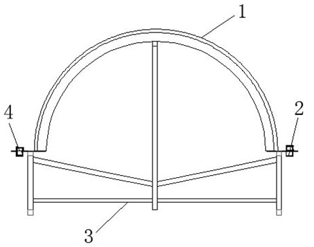 A laying method and auxiliary device for laying glass fiber cloth at the root of wind power blades