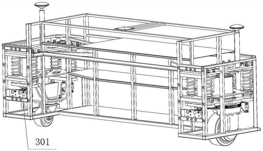 Automobile carrying AGV