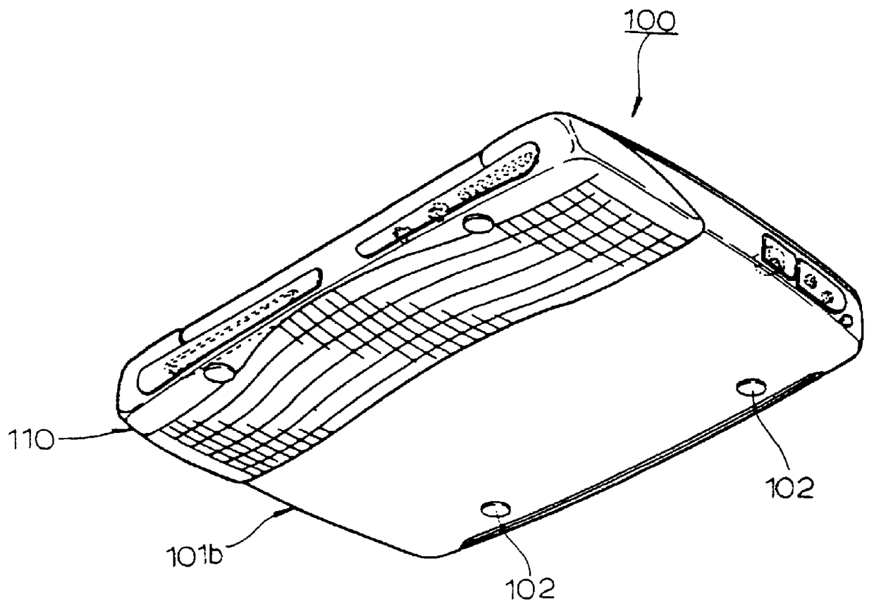 Portable computer with endurance against shock