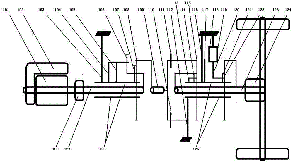 Transmission and preparation integration assembly for electromechanical automatic gearbox of pure electric vehicle