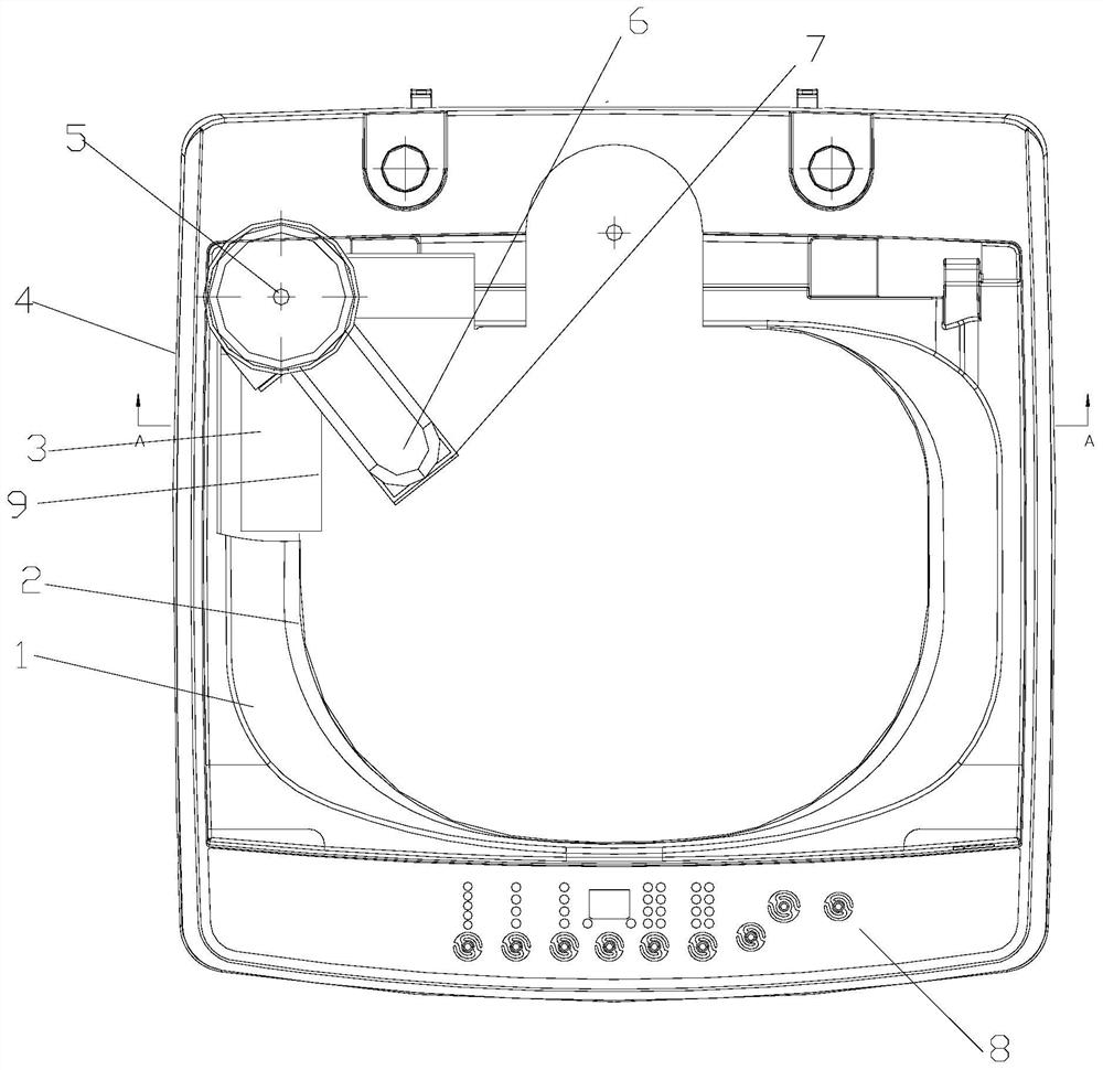 A washing machine with partial pre-washing function