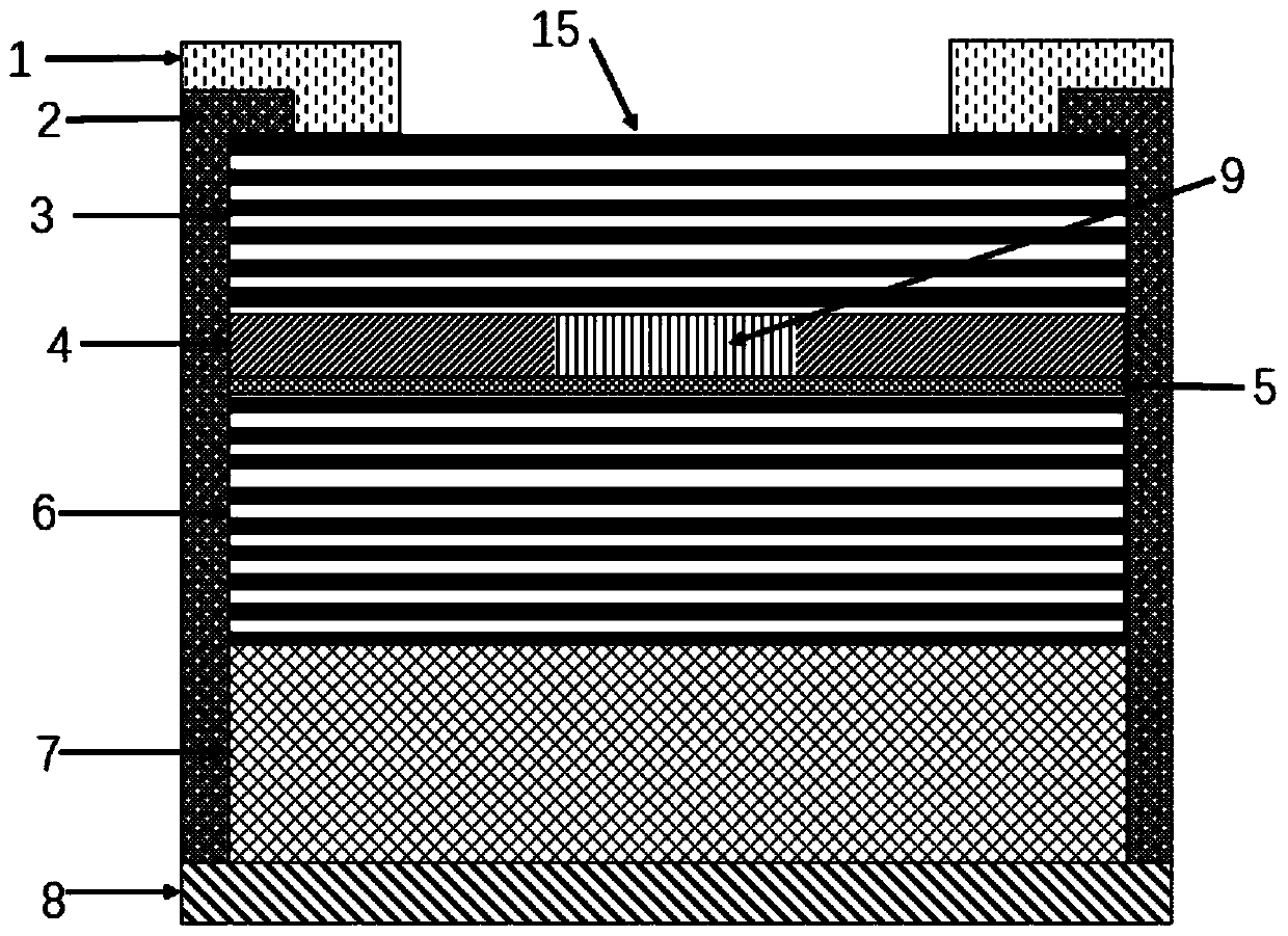 Epitaxy-integrated high-contrast grating external-cavity surface-emitting laser