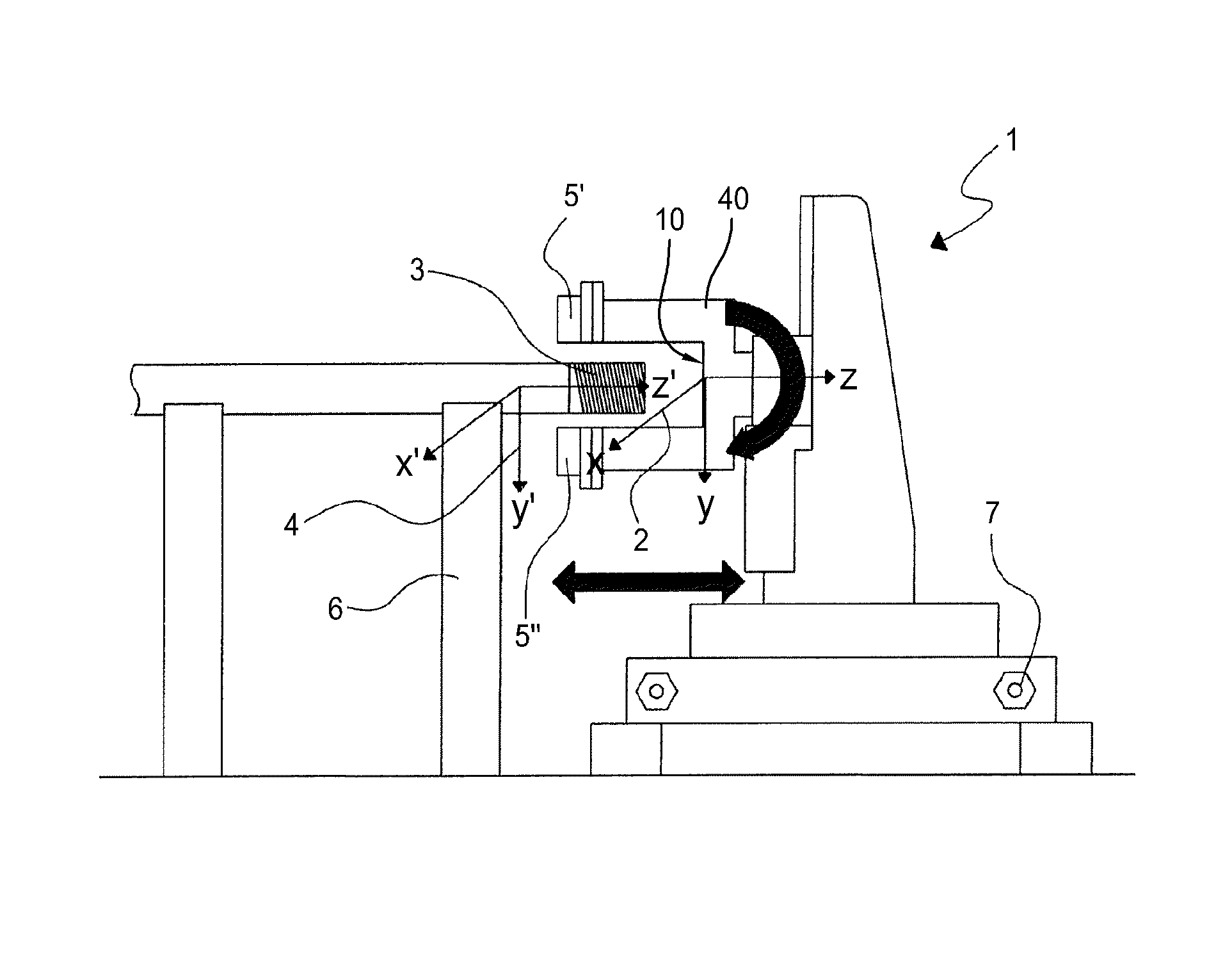 Measuring device of thread parameters for threaded joints