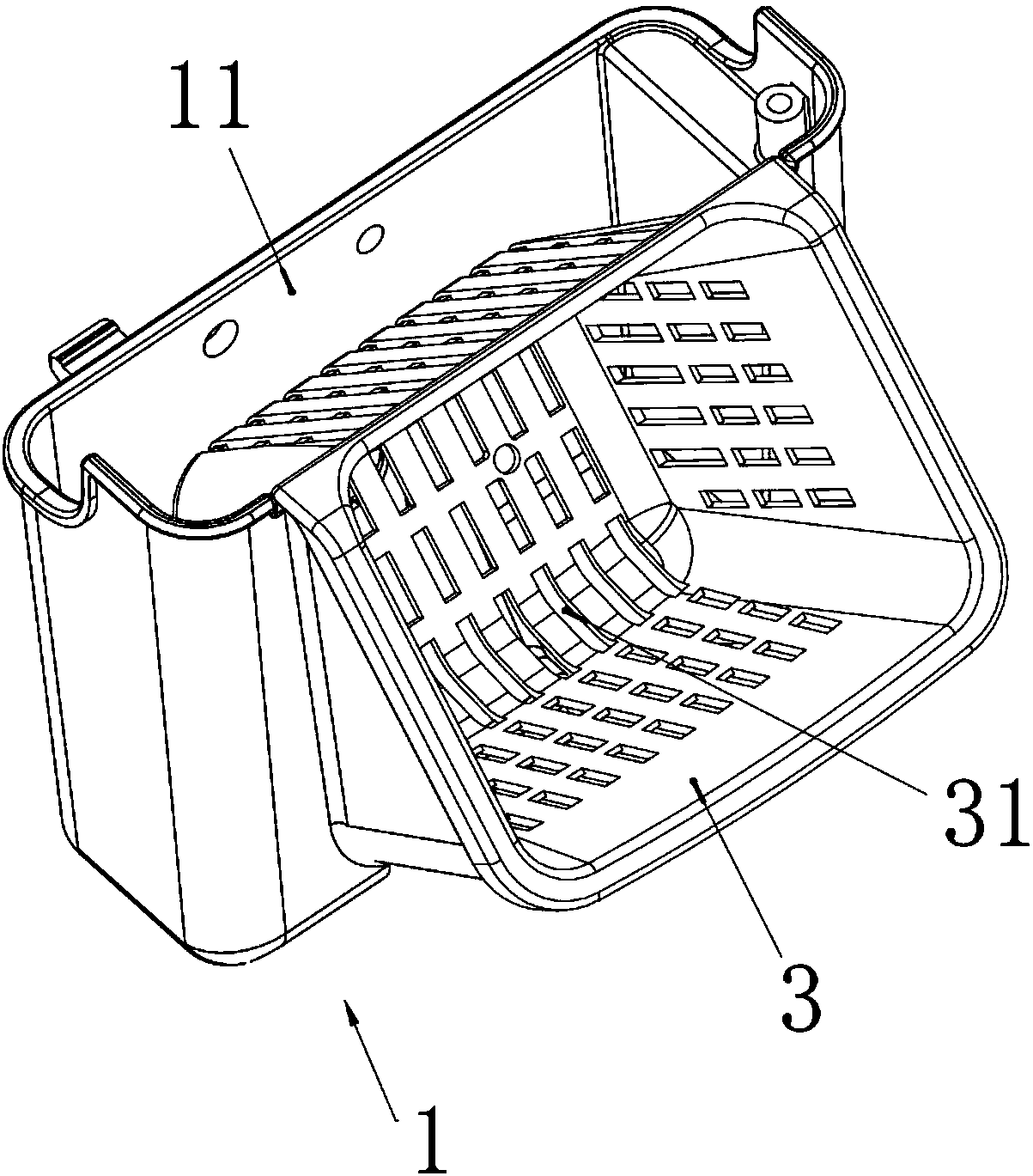 Planting box and ecological breeding and planting integrated system