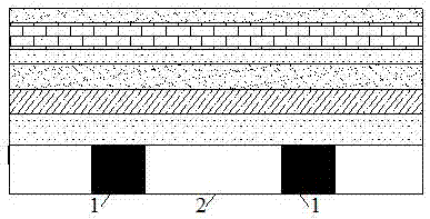 A method for filling the remaining coal pillars in the residual mining area with ladder structure