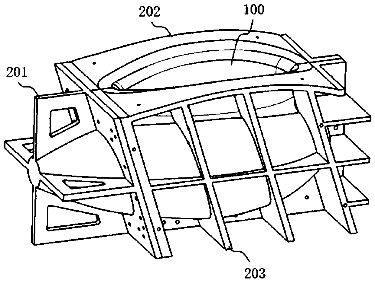 Lightweight abnormal-structure radome of unmanned aerial vehicle and forming method of lightweight abnormal-structure radome