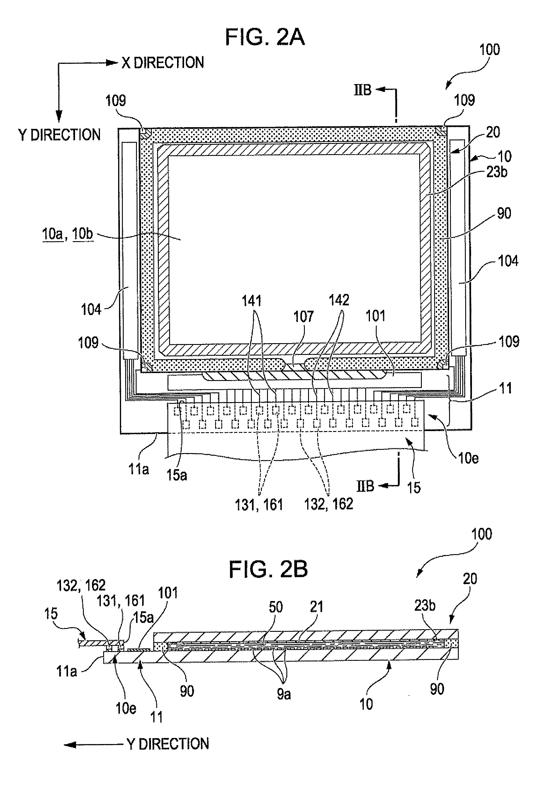 Mounting structure and electro optical device