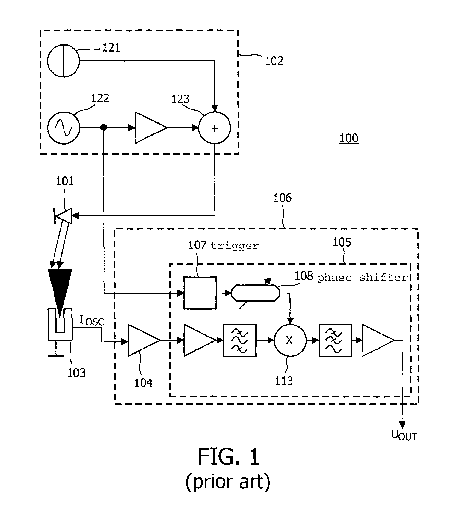 Photo acoustic detector with improved signal processing